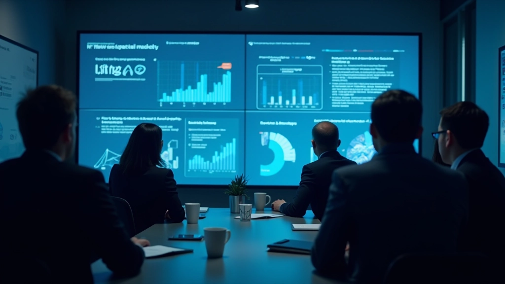Team bei der Besprechung von Digitalisierungsstrategien und Technologie-Roadmap
